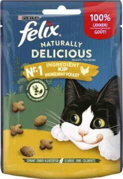 Felix Naturally Delicious Kip & Catnip - Kattensnacks - 8 X 50g -Katten Benodigdheden Winkel 826x1200 1