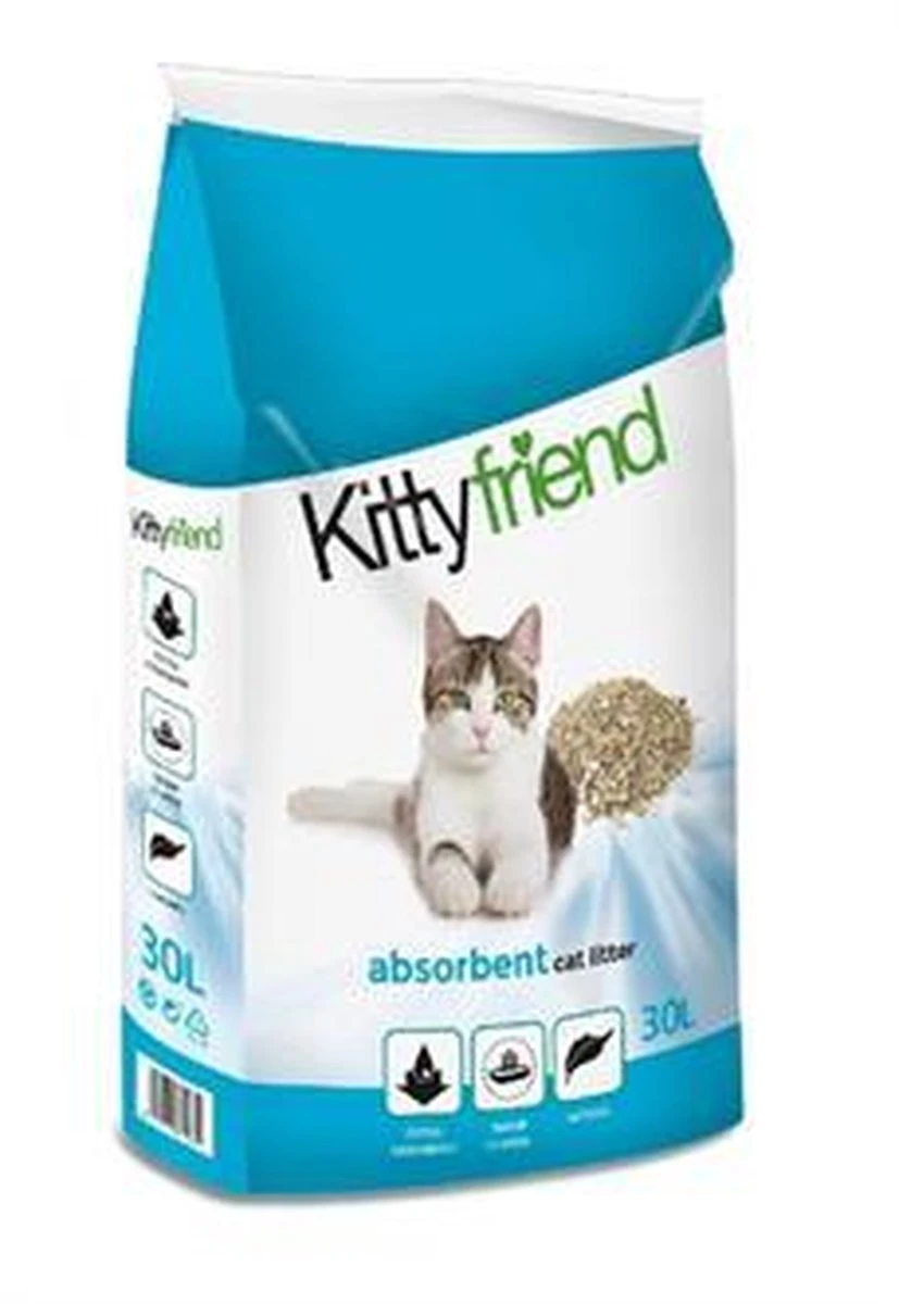 Kitty Friend Kattenbakvulling Absorbent 30 L 5 Kitty Friend Kattenbakvulling Absorbent 30 L - Afbeelding 3