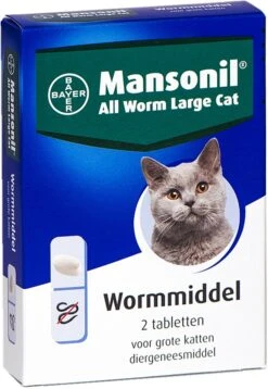 Mansonil All Worm Large Cat Ontworming - Grote Kat - 2 Tabletten 18 Mansonil All Worm Large Cat Ontworming - Grote Kat - 2 Tabletten -Katten Benodigdheden Winkel 827x1200 7