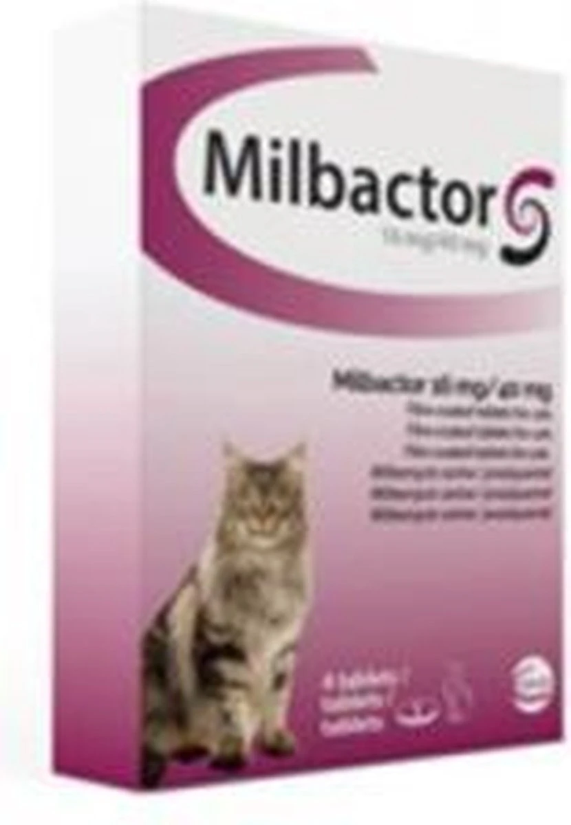 Milbactor Grote Katten 4 Tabletten 4 Milbactor Grote Katten 4 Tabletten - Afbeelding 2