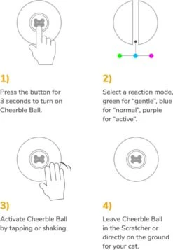 Cheerble Mini Ball 2.0 - Slimme Interactieve Zelf Rollende Bal Voor Katten - 3 Speelmodi - Kattenspeeltjes - USB Oplaadbaar - Rood 17 Cheerble Mini Ball 2.0 - Slimme Interactieve Zelf Rollende Bal Voor Katten - 3 Speelmodi - Kattenspeeltjes - USB Oplaadbaar - Rood -Katten Benodigdheden Winkel 830x1200