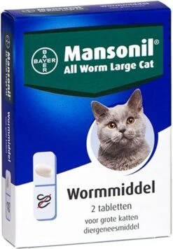 Mansonil All Worm Large Cat Ontworming - Grote Kat - 2 Tabletten 19 Mansonil All Worm Large Cat Ontworming - Grote Kat - 2 Tabletten -Katten Benodigdheden Winkel 832x1200 4