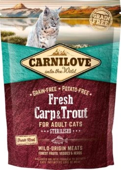 Carnilove Cat Grain Free Fresh Carp & Trout 6 Kg - Kat -Katten Benodigdheden Winkel 853x1200 4