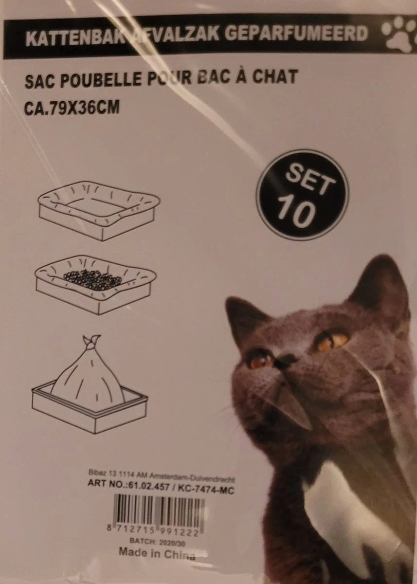 Merkloos Kattenbak Afvalzak 10 Stuks Geparfumeerd - Katten - Kitten - Kattenbakzakken Afm. 79x36 Cm 3 Merkloos Kattenbak Afvalzak 10 Stuks Geparfumeerd - Katten - Kitten - Kattenbakzakken Afm. 79x36 Cm