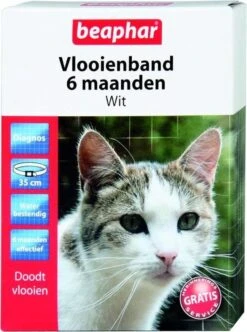 Beaphar Vlooienband - Wit - 1 Stuk -Katten Benodigdheden Winkel 892x1200