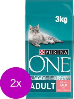 Purina One Adult Zalm&Granen - Kattenvoer - 2 X 3 Kg 8 Purina One Adult Zalm&Granen - Kattenvoer - 2 X 3 Kg -Katten Benodigdheden Winkel 893x1200