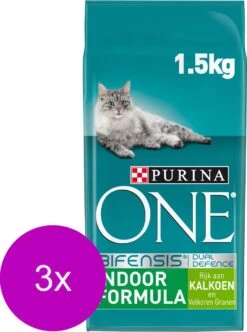 Purina One Indoor Formula Kalkoen - Kattenvoer - 3 X 1.5 Kg 8 Purina One Indoor Formula Kalkoen - Kattenvoer - 3 X 1.5 Kg -Katten Benodigdheden Winkel 893x1200 4