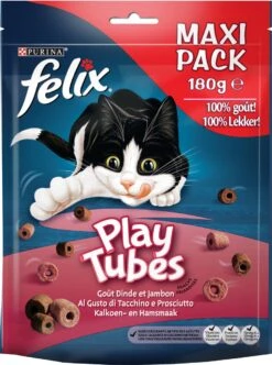 Felix PlayTubes - Kattensnacks Kalkoen & Ham - 5 X 180g -Katten Benodigdheden Winkel 894x1200 2