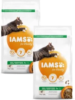 Iams Cat Adult Zalm - Kattenvoer - 2 X 3 Kg