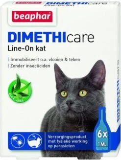 Beaphar DIMETHIcare Line On Kat - Vlooienbestrijding - 6 Pipetten 18 Beaphar DIMETHIcare Line On Kat - Vlooienbestrijding - 6 Pipetten -Katten Benodigdheden Winkel 907x1200