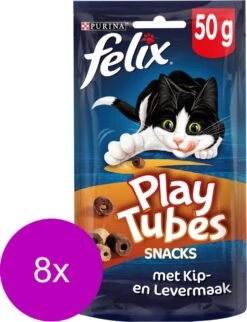 Felix PlayTubes - Kattensnacks - Kip & Lever - 8 X 50g 14 Felix PlayTubes - Kattensnacks - Kip & Lever - 8 X 50g -Katten Benodigdheden Winkel 920x1200