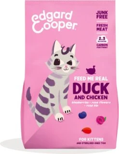 Edgard & Cooper Kattenvoer Kitten Eend - Kip 2 Kg