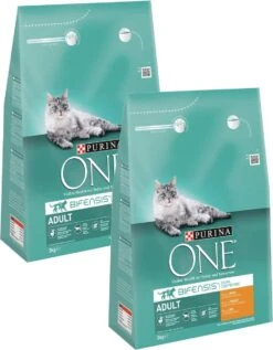Purina One Adult Kip&Granen - Kattenvoer - 2 X 3 Kg -Katten Benodigdheden Winkel 936x1200