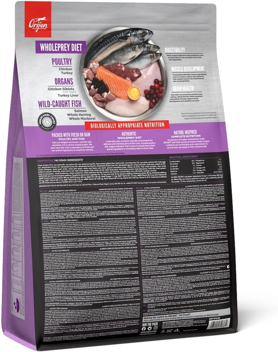 Orijen Kattenvoer Whole Prey Kitten 1,8 Kg 8 Orijen Kattenvoer Whole Prey Kitten 1,8 Kg - Afbeelding 6