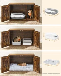 Kattenbak Kast, Kattentoilet, Vintage -Katten Benodigdheden Winkel 960x1200 4