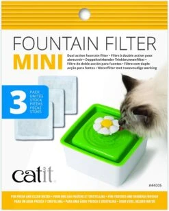 Catit Filters Drinkfontein Mini - Kanttendrinkbak - 15x12x2.5 Cm Wit 3 Stuks -Katten Benodigdheden Winkel 963x1200 2