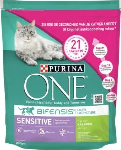 Purina One Sensitive - Kalkoen/Rijst - Kattenvoer - 800 G 24 Purina One Sensitive - Kalkoen/Rijst - Kattenvoer - 800 G -Katten Benodigdheden Winkel 970x1200 1