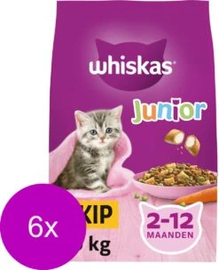 Whiskas Junior - Kattenbrokken - Kip - Zak 6 X 1,9 Kg -Katten Benodigdheden Winkel 975x1200 1