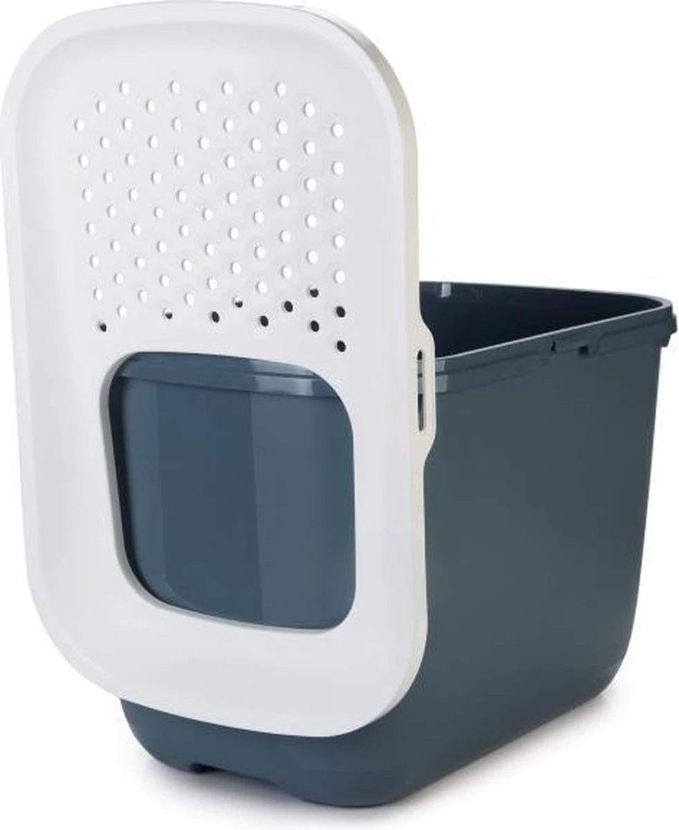 Savic Hop In Kattenbak - Steenblauw/wit 8 Savic Hop In Kattenbak - Steenblauw/wit - Afbeelding 6