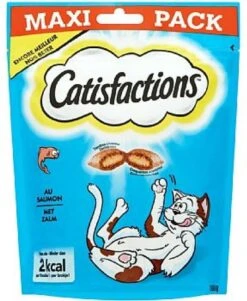 4x Catisfactions Kattensnoepjes Zalm 180 Gr