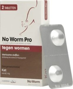 Exil No Worm Pro - Kat - 2 Tabletten -Katten Benodigdheden Winkel 988x1200
