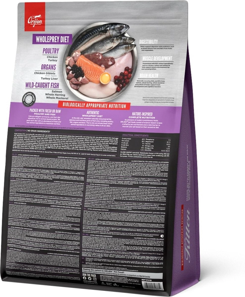 Orijen Kattenvoer Whole Prey Kitten 1,8 Kg 6 Orijen Kattenvoer Whole Prey Kitten 1,8 Kg - Afbeelding 4